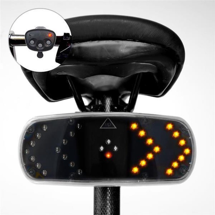 Set lumini de semnalizare wireless pentru bicicleta, 16 x 11 x 6,5 cm