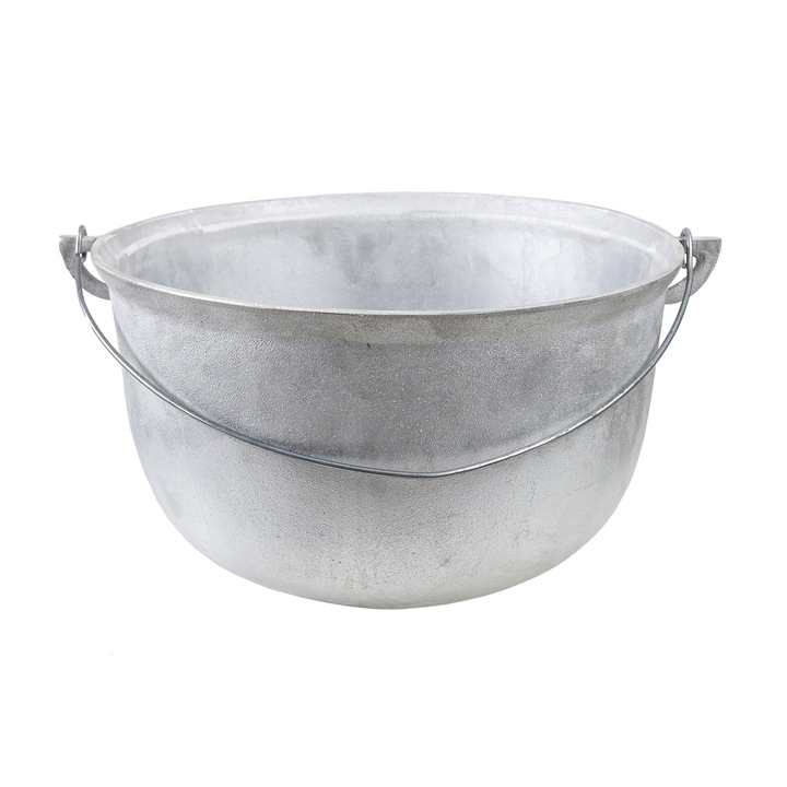 Élelmiszer-alumínium bogrács, űrtartalom 15L, kerek fenekű / EXT 10303