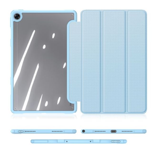 Husa premium pentru tableta Samsung Galaxy Tab A8 10.5" Model X200 / X20, Sigloo, cu suport Smart Pen Dux Ducis Toby, Blue