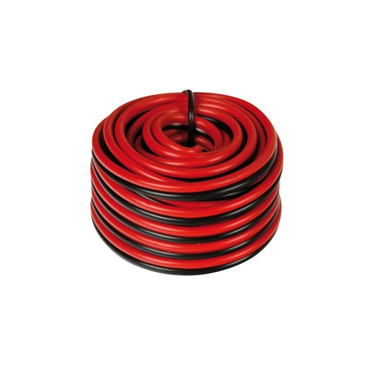 Bobina cablu, Lampa, 0.75mm, 5m, Rosu/Negru