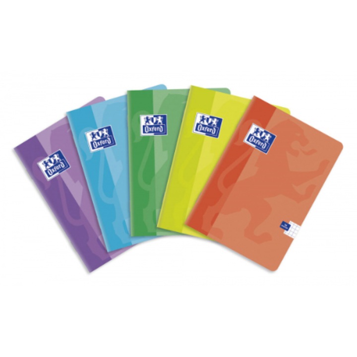 5 db diktálófüzet készlet, Oxford, A5, 32 oldal, többszínű