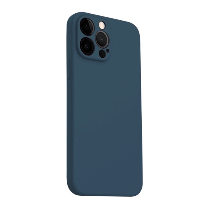 Telefontok, Afoskce, Szilikon, iPhone 13 Pro-val kompatibilis, Sötétkék