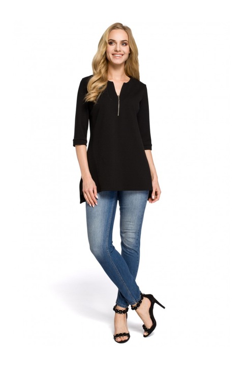 Bluza. MOE. Bumbac/Poliester. Negru. XL