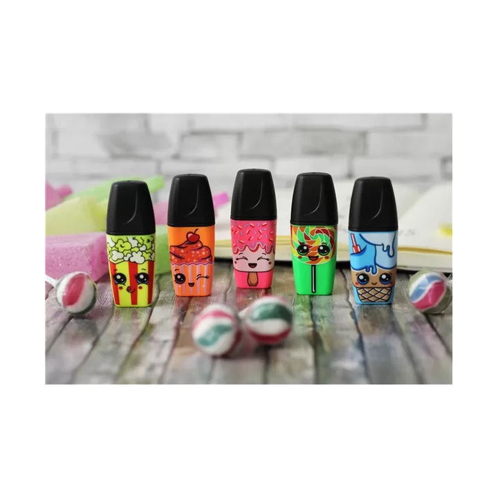 5 db-os Textmarker kiemelő Stabilo Boss Mini Sweet Friends készlet, 5 szín
