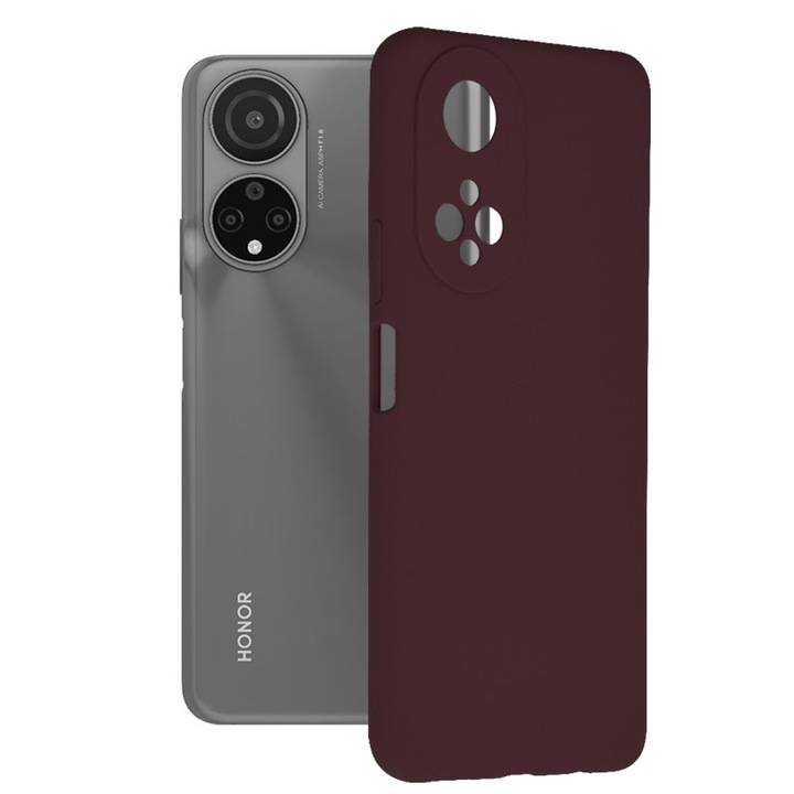 Кейс за Honor X7, Techsuit Soft Edge Silicone, Plum Violet