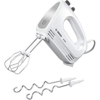 Mixer de mana Bosch MFQ24200, 400W, 4 viteze + Turbo, Alb/Inox Mixer de mana Bosch MFQ24200, 400W, 4 viteze + Turbo, Alb/Inox