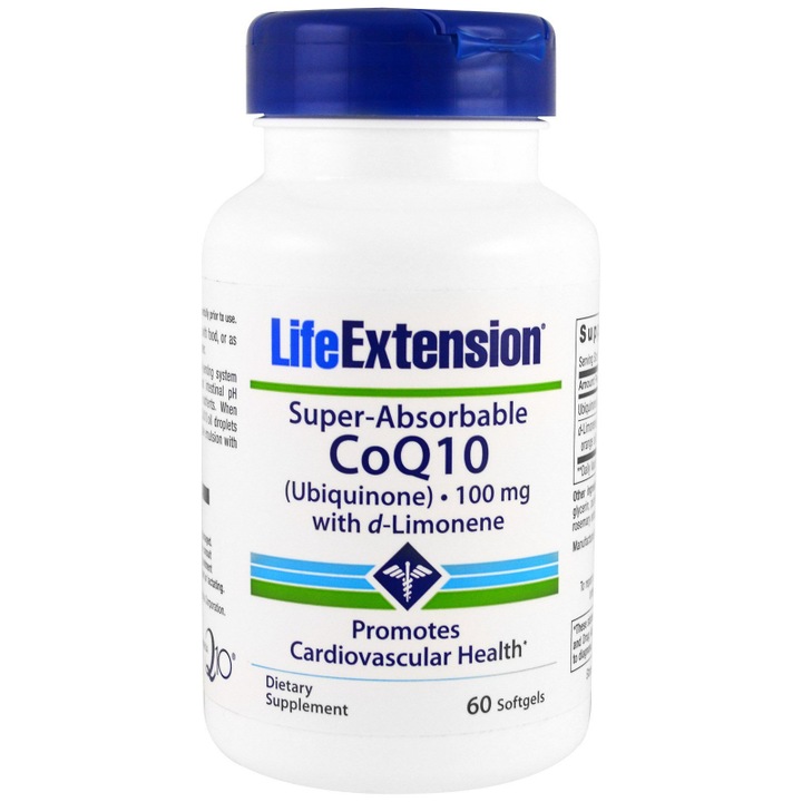 Supliment alimentar, Life Extension, Coenzima Q10, 60 capsule
