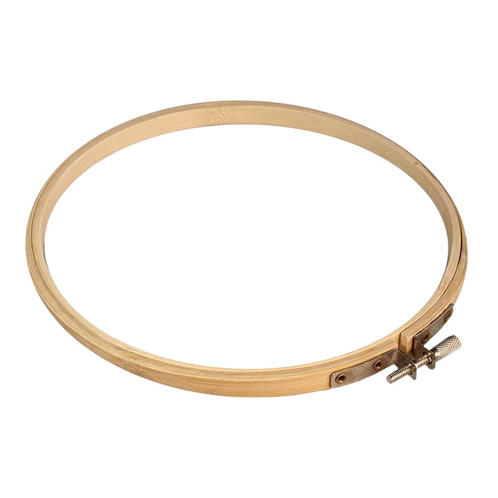 Kyrra bambusz hímzés Gherghef, átmérő 18 cm