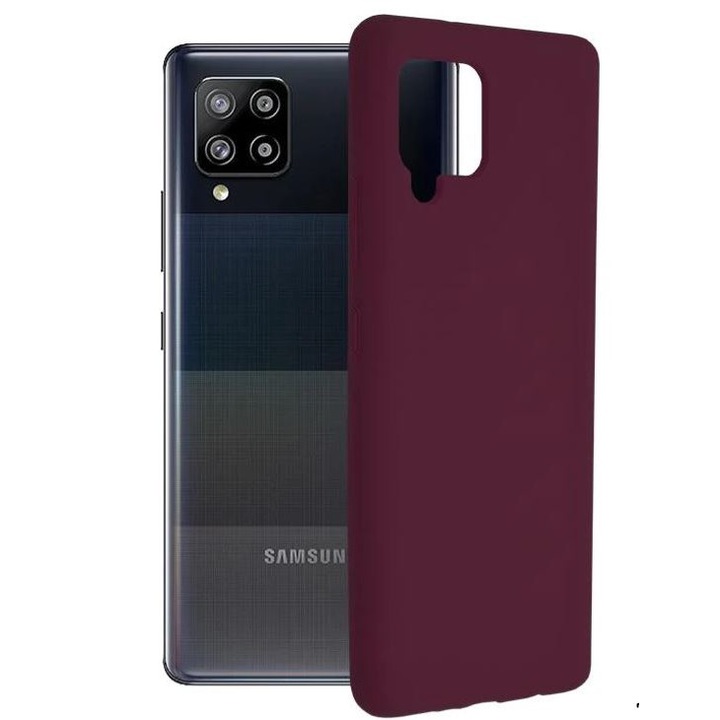 Силиконов кейс за Samsung Galaxy A42 5G, бордо