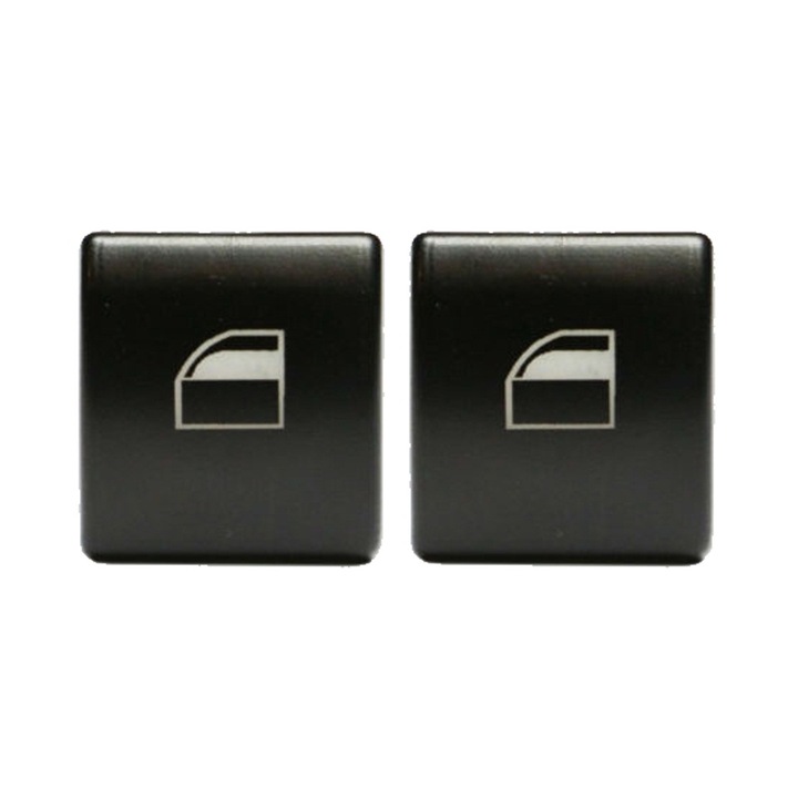 Set buton geam PBauto, pentru BMW Seria 3 E46 1998-2005, negru, 2 piese