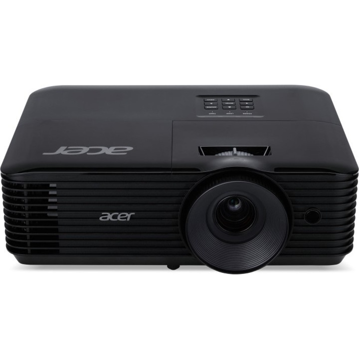 Видео проектор Acer X1328WKi, WXGA 1280* 800, до WUXGA 1920* 1200, 4500 лумена, 16:10/ 16:9/ 4:3, 20 000:1, включен WirelessProjection-Kit (UWA5), безжичен ключ, готов за HDMI 3D , Черно