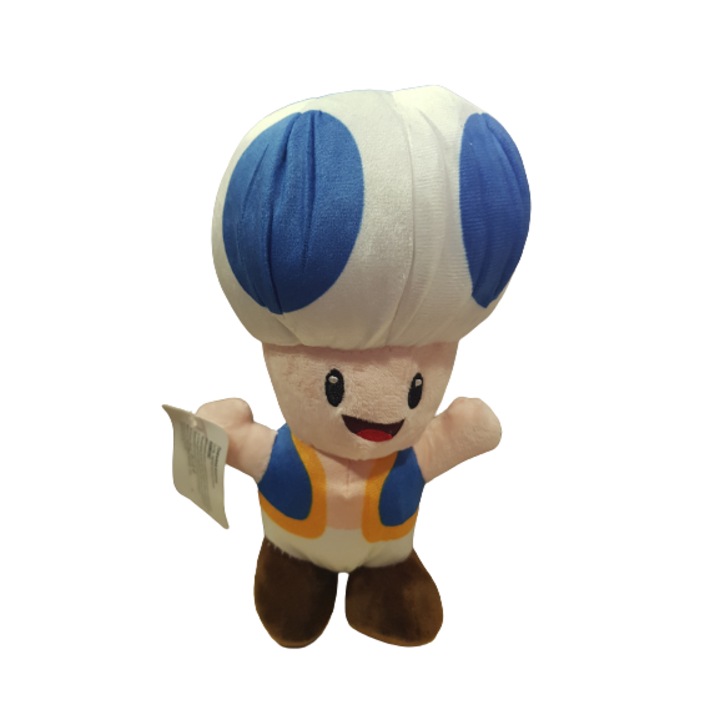 Játék Super Mario-Toad, plüss, kék, 20 cm