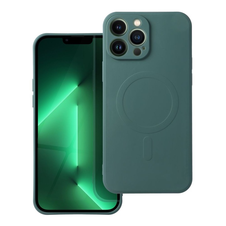 Калъф fixGuard SiliconeMag за Apple iPhone 13 Pro, Green