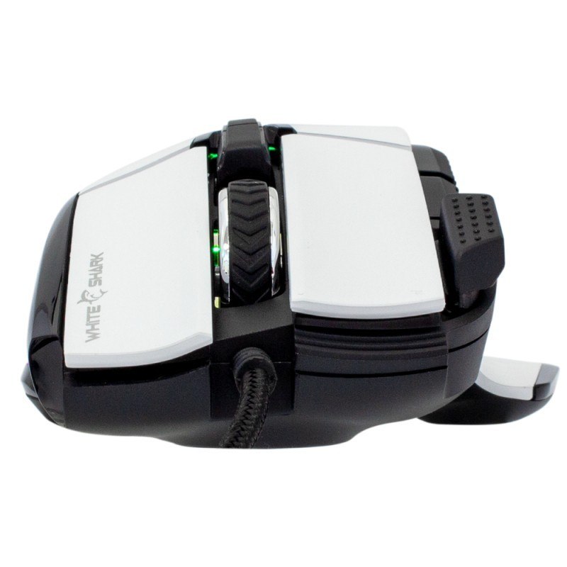 Mouse Gaming cu fir White Shark MARROK, 12.000 DPI, 1.000Hz, 66IPS