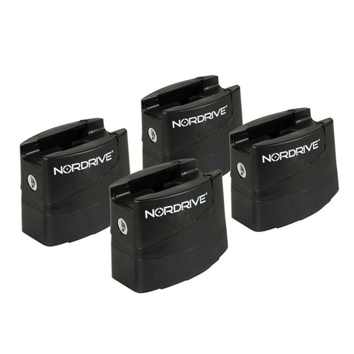 Set 4 picioruse bare transversale, Nordrive, Nissan, Negru
