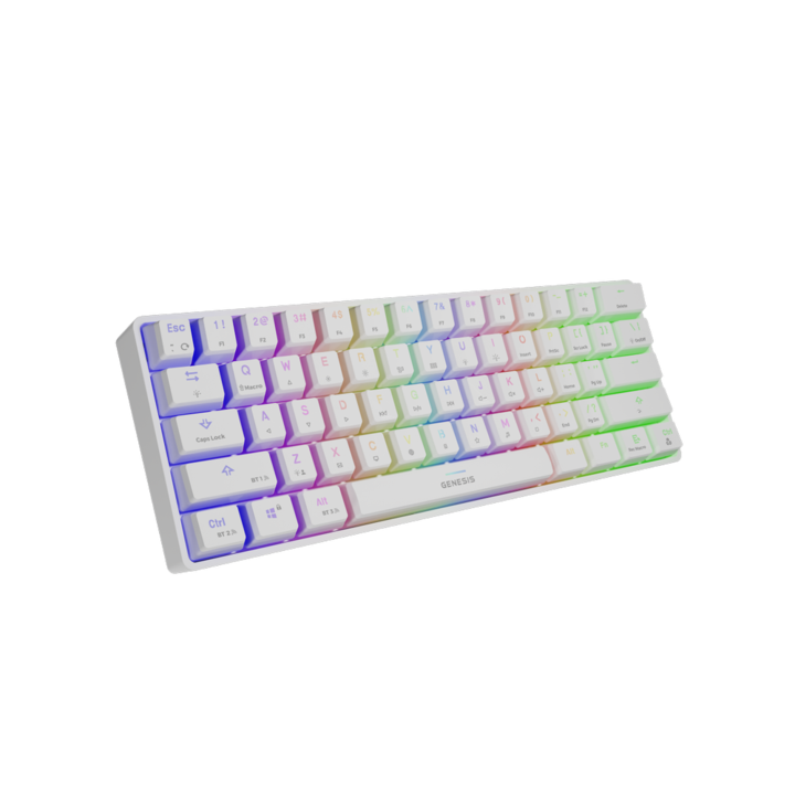 Tastatura Gaming Mecanica Genesis Thor 660 RGB, Bluetooth Alb