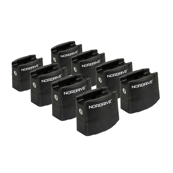 Set 8 picioruse bare transversale, Nordrive, Mercedes, Negru
