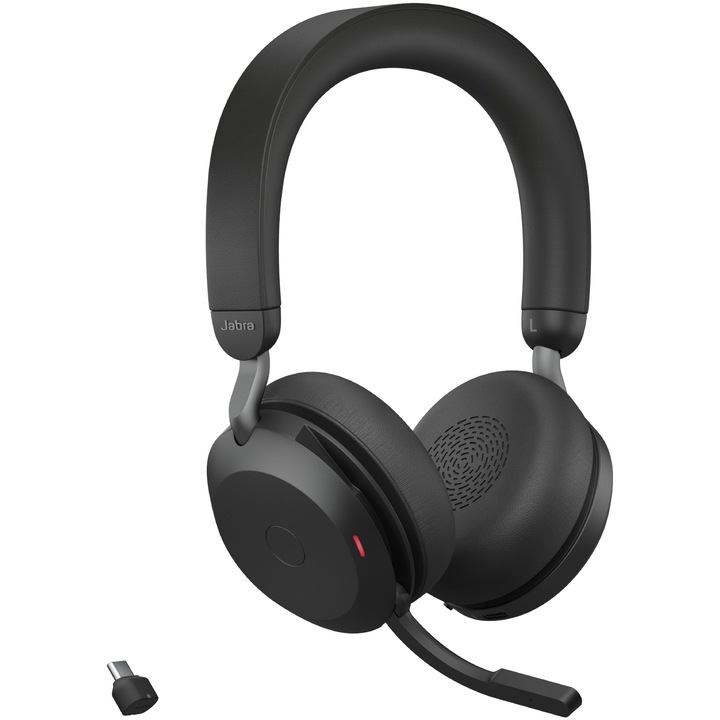 Слушалки с микрофон Jabra Evolve2 75, Link380c UC Stereo, USB-C, Черен