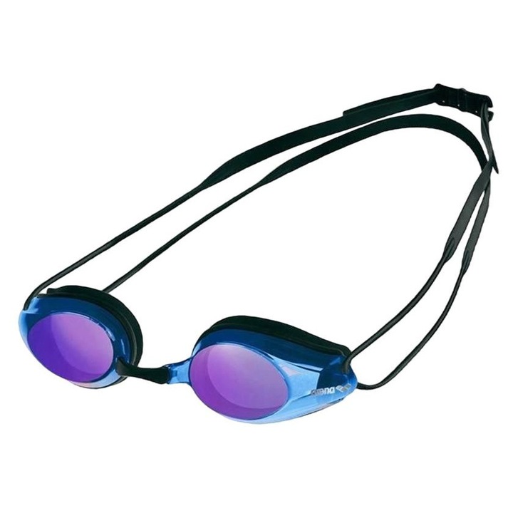 Очила за плуване Tracks Огледало, Arena, Силикон, Против замъгляване, UV филтър, Лилаво/Синьо