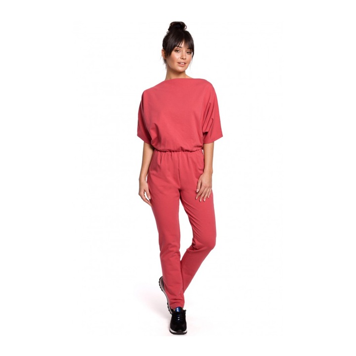 Jumpsuit nyakkivágással, pamut, elasztán, corai