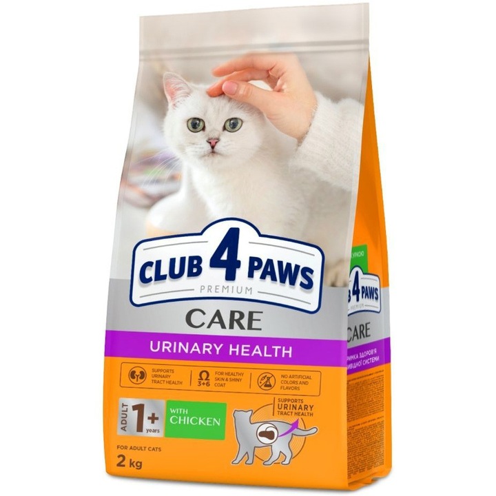 Hrana uscata completa pentru pisici Urinary Health, Club 4 Paws Premium, 2 kg