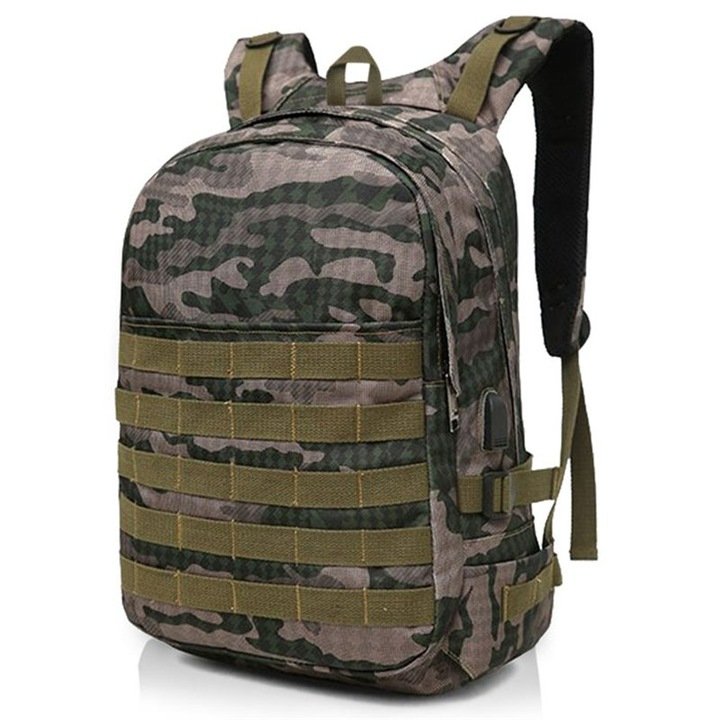 Rucsac pentru laptop 15.6", Nod, Poliester, Camuflaj