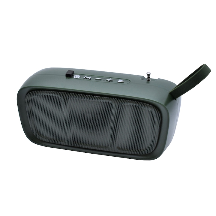Boxa portabila cu lumini, din lemn, Putere 10 W, card SD - PARTY-DISCO1