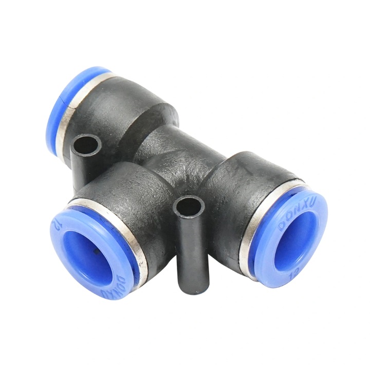 Mufa rapida T furtun fi 12mm - plastic