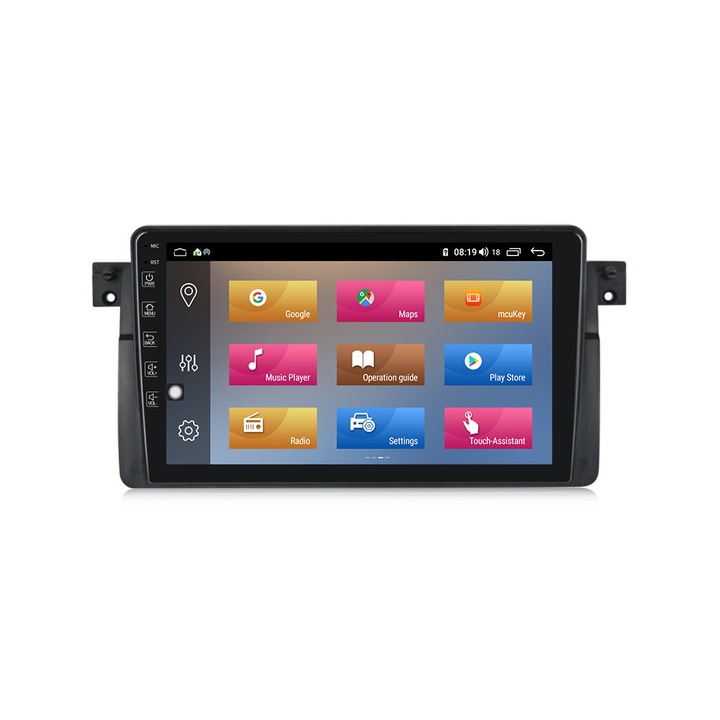 Navigatie BMW E46 1999-2005, NAVI-IT Android 12, 4 GB RAM 32 ROM, 9 inch, ventilator racire spate, microfon extern si camera marsarier
