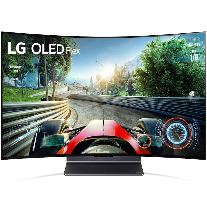 Televizor LG OLED FLEX 42LX3Q3LA, display OLED EVO flexibil, 105 cm, Smart, 4K Ultra HD, 100hz, Clasa G