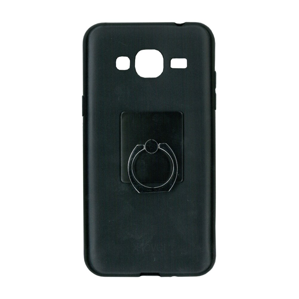 Husa de protectie cu inel suport X-Level Jelly pentru Galaxy J3, negru