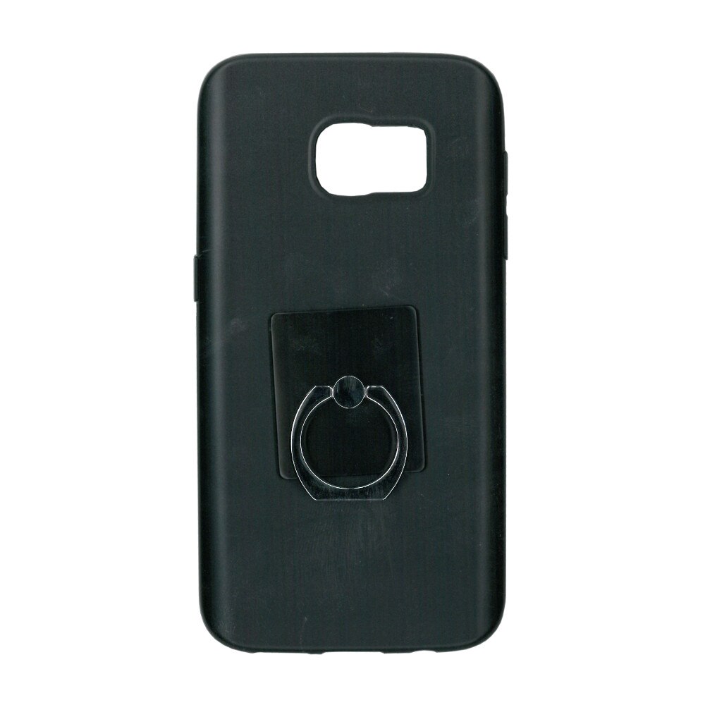 Husa de protectie cu inel suport X-Level Jelly pentru Galaxy S7, negru