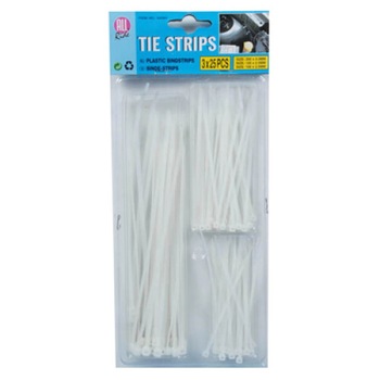 Set coliere plastice 3 x 25 buc. alb All Ride Set coliere plastice 3 x 25 buc. alb All Ride