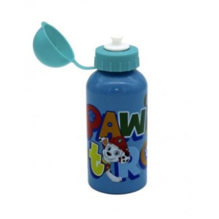 Sticla apa aluminiu Paw Patrol 400 ml Albastru