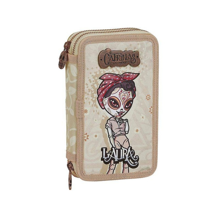 Penar dublu echipat Catrina Laura 28 piese Bej