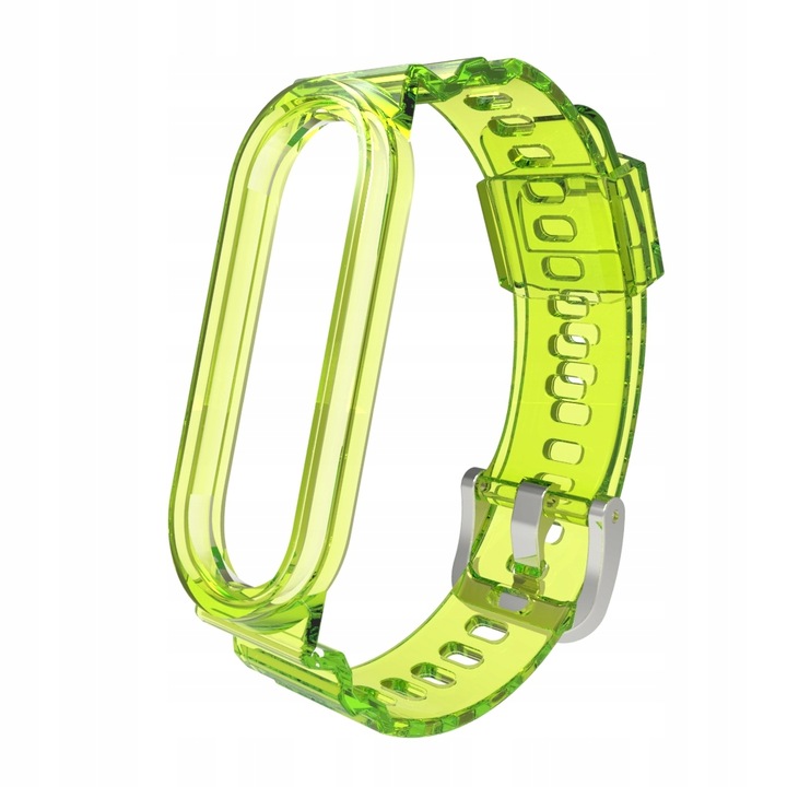 Съвместим с каишка Xiaomi Mi Band 3/4/5/6, пластмаса, жълт