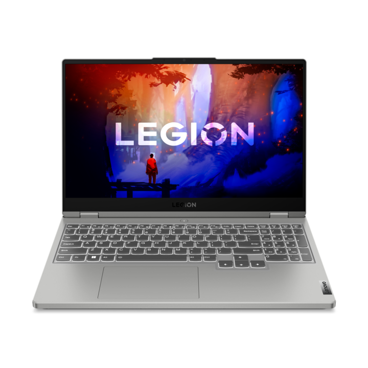 Лаптоп Lenovo Legion 5 15ARH7, 82RE005WBM, 15.6", AMD Ryzen 5 6600H (6-ядрен), NVIDIA GeForce RTX 3050 Ti (4GB GDDR6), 16GB 4800MHz (2x8GB) DDR5, Сив