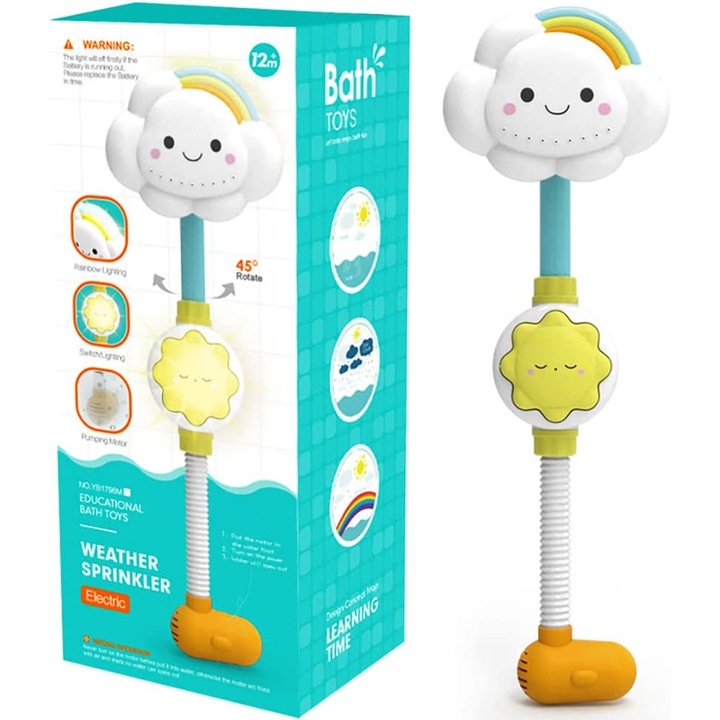 Elektromos zuhanykád játék Spray Multi color-1db 31 x 12 x 6cm