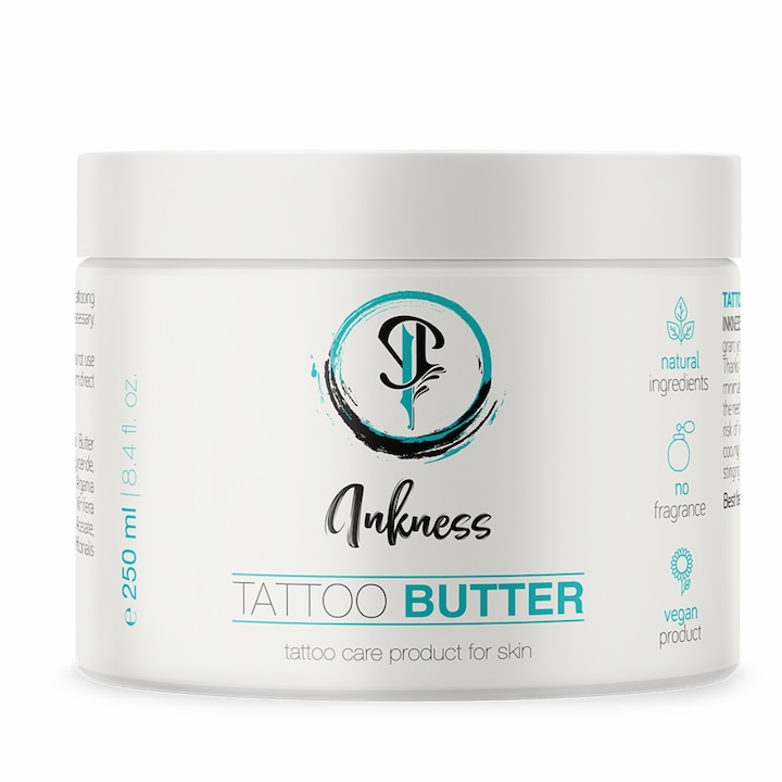 Масло за татуиране, успокояващо INKNESS® Tattoo Butter - заместител на вазелин - 250 ml