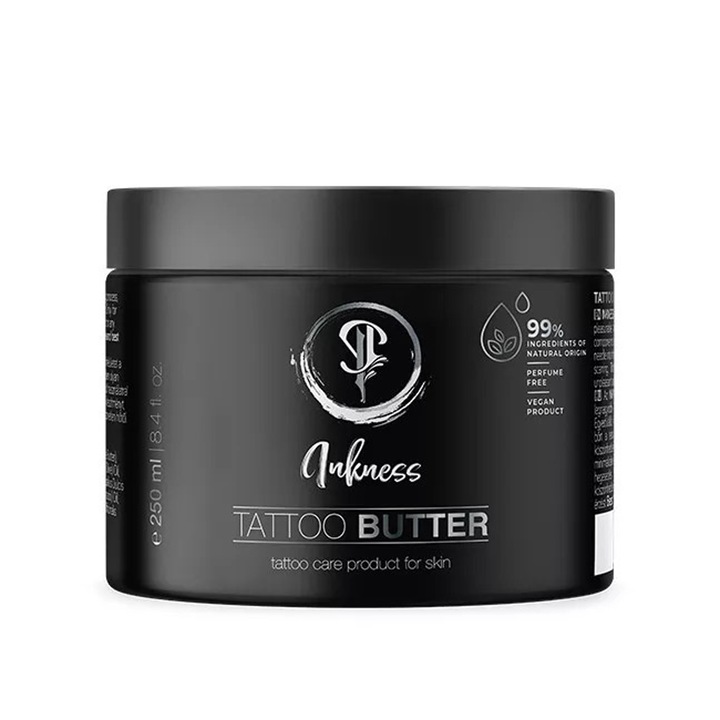 Unt pentru proces de tatuat, Vegan - INKNESS® Tattoo Butter, 250 ml