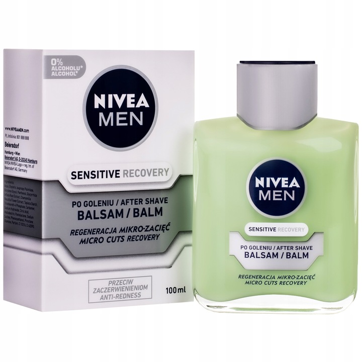 Балсам за след бръснене, Nivea Men, Sensitive Recovery, 100 мл