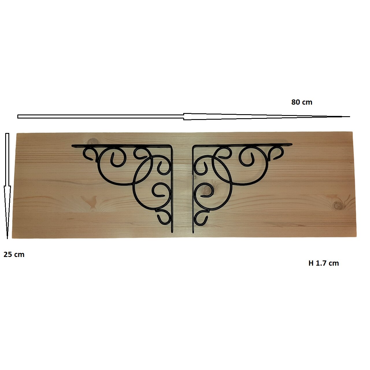 set-etajera-lemn-cu-2-suporti-console-din-fier-forjat-23-x-20-cm