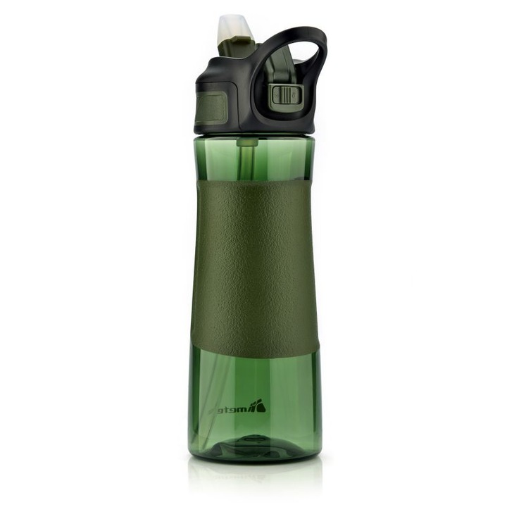 Спортна бутилка за тританови течности, Meteor, вместимост 670 мл, 23 х 7 см, зелена