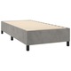 Pat, Zakito Europe, Lemn/Poliester, 203x83x118/128 cm, Saltea inclusa, Gri