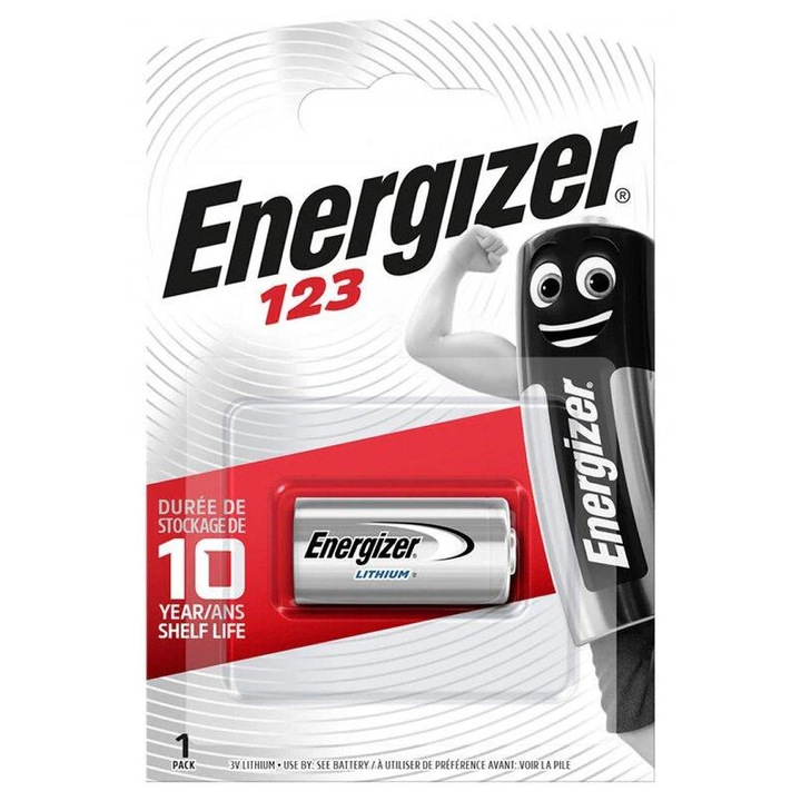Baterie ENERGIZER CR123 Photo, Lithium, 3V, 1 bucata