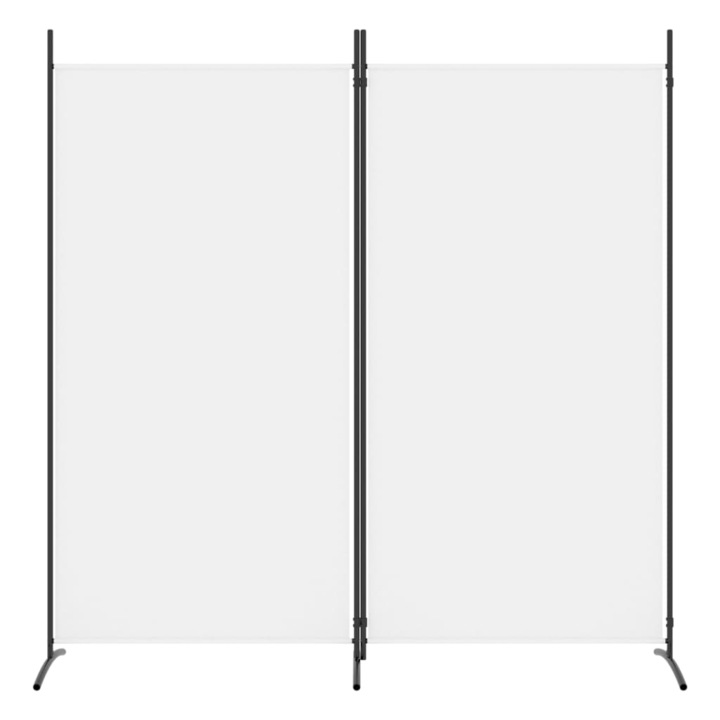Paravan de camera cu 2 panouri vidaXL, alb, 175x180 cm, textil