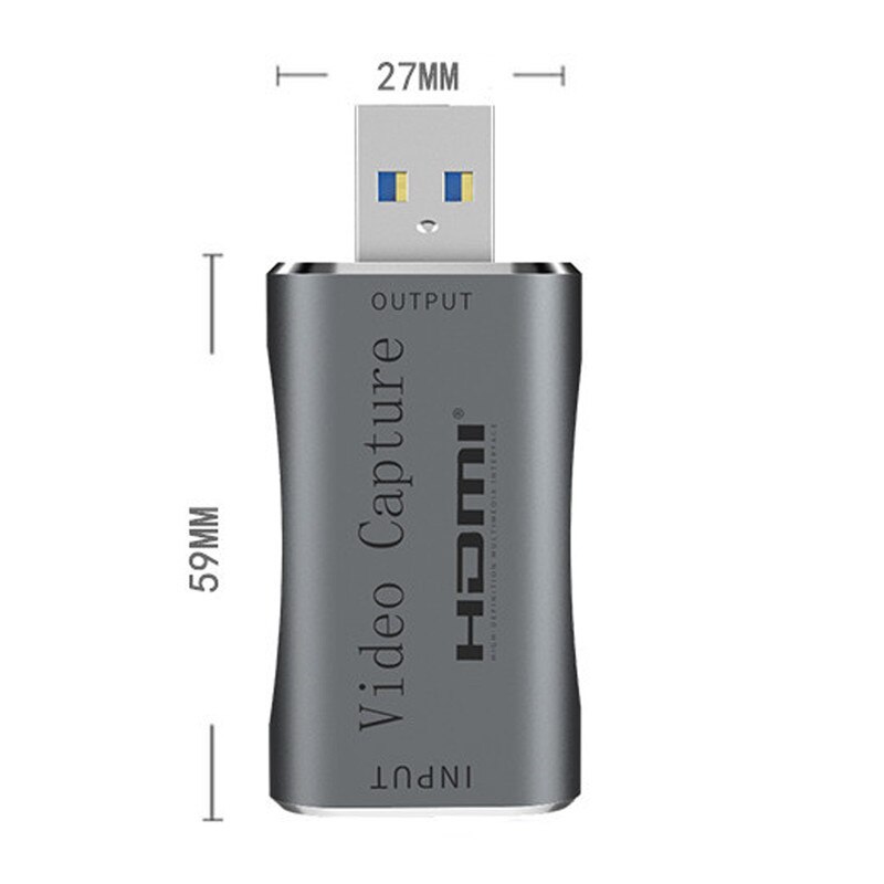 Adaptor video, CeruleTree, Aluminiu, 1080p, USB/HDMI, Argintiu - eMAG.ro