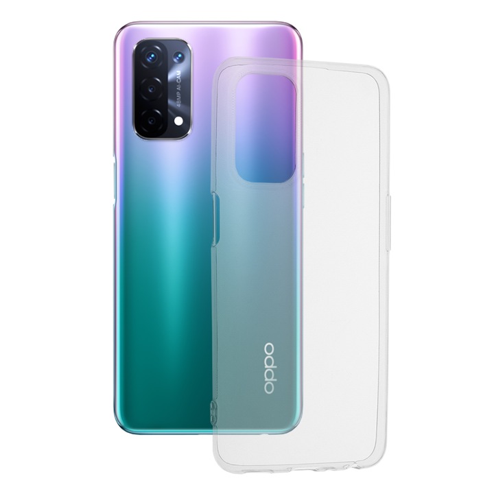Капак за Oppo A54, Techsuit Clear Silicone, Transparent