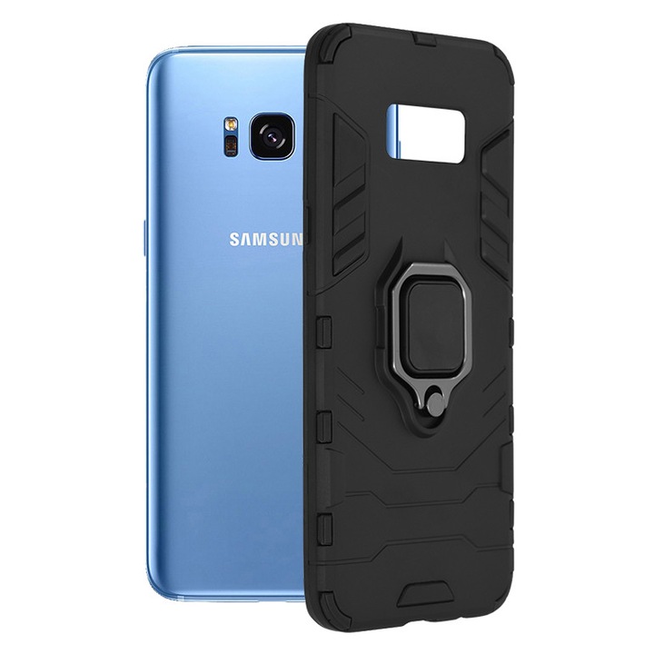 Кейс за Samsung Galaxy S8 Plus, Techsuit Silicone Shield, черен