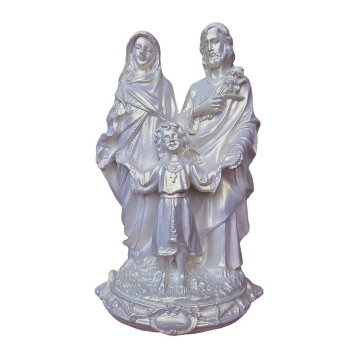 Statueta Familia lui Isus Hristos, realizata manual, inaltime 28 cm